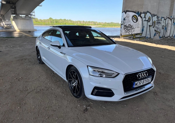 Audi A5 cena 118000 przebieg: 67000, rok produkcji 2018 z Warszawa małe 781